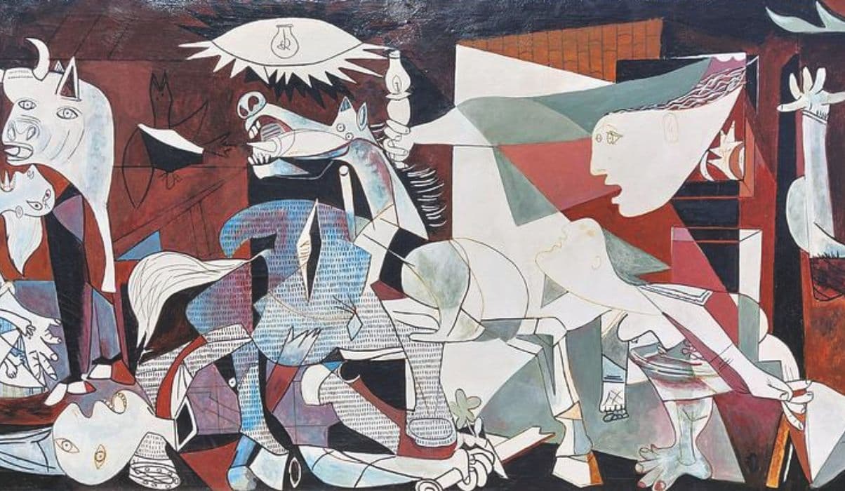 Admire Picasso’s Guernica