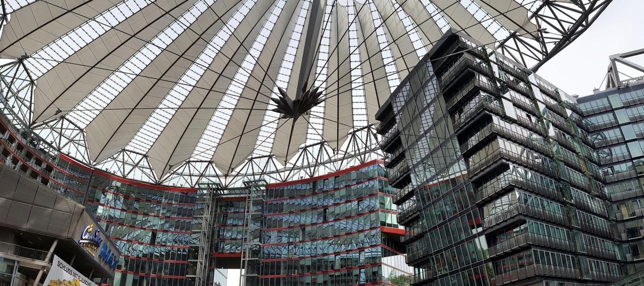 The Sony Centre in Berlin, Germany