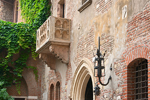 Juliet's balcony in Verona