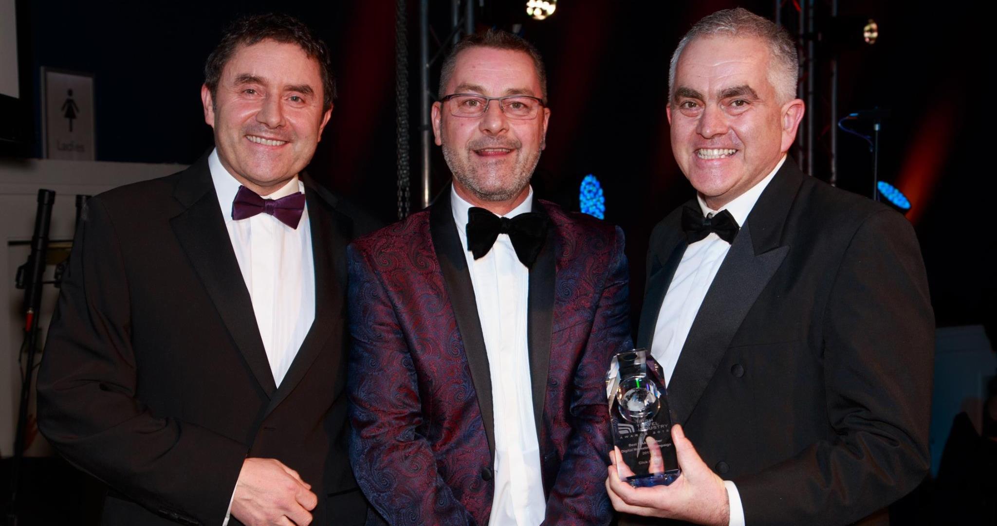 Peter Cullen and Paul Hackett at the Irish Travel Industry Awards