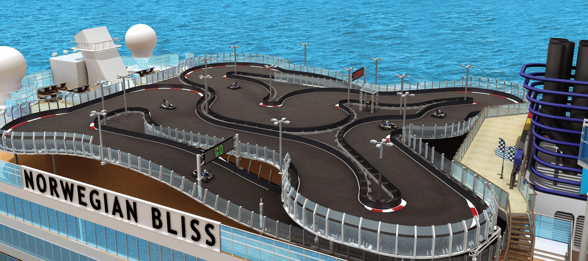 © Norwegian Cruise Line Bliss Race Track