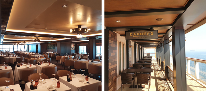 Cagney's Steakhouse on Norwegian Bliss