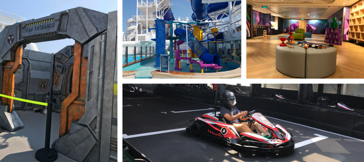 Laser tag, go karting, Splash Zone and Splash Academy on Norwegian Bliss