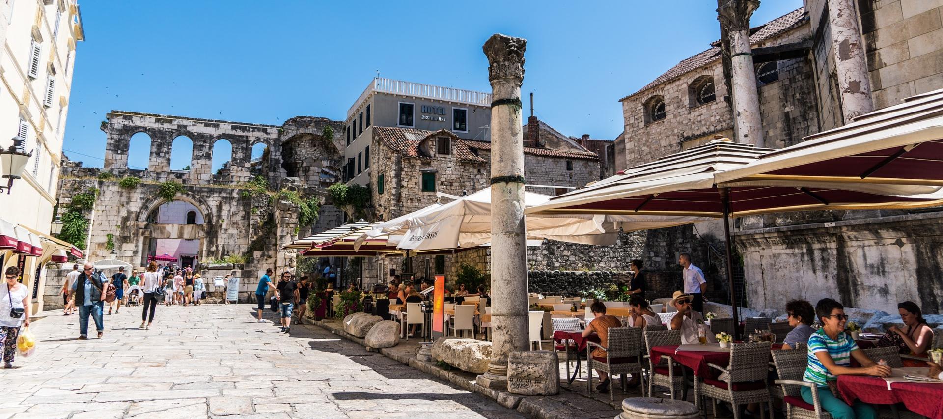 Diocletian Palace in Split, Croatia