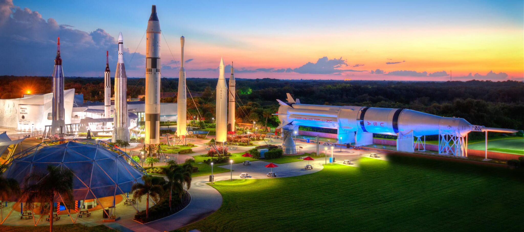Rocket Garden in Kennedy Space Centre, Orlando