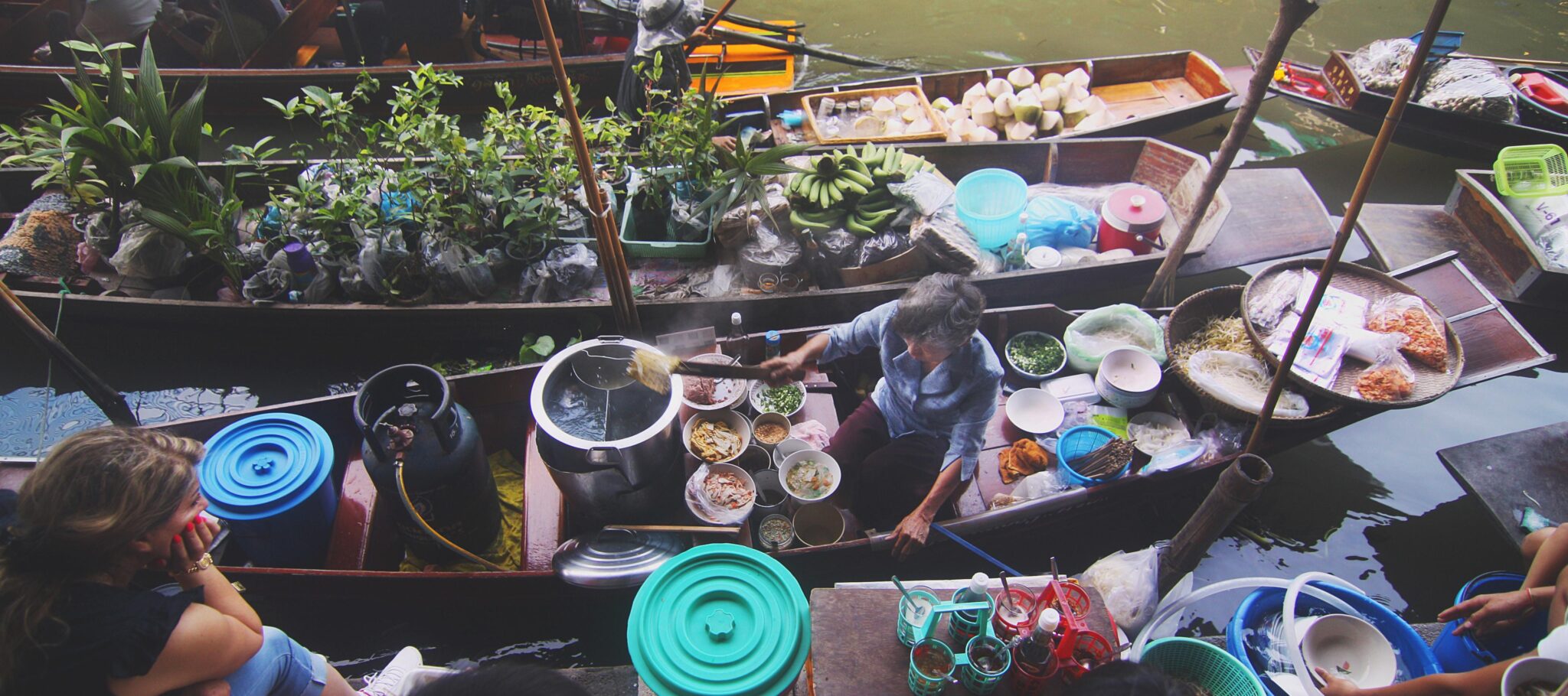 Food riverboat in Koh Samui, Thailand