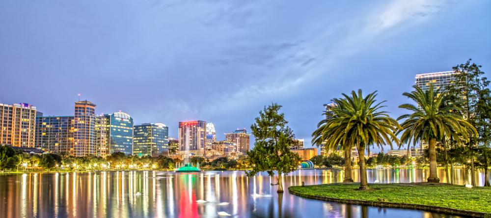 Lake Eola Park in Orlando, Florida