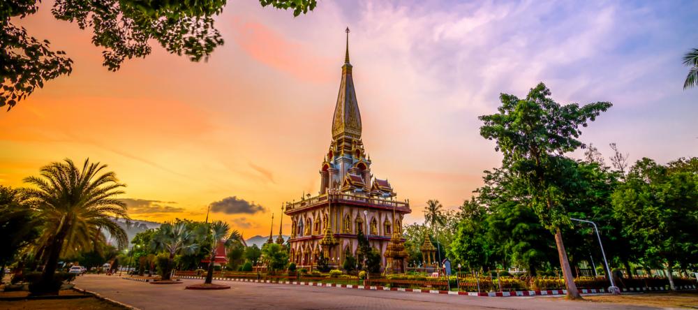 Wat Chalong Temple in Phuket, Thailand