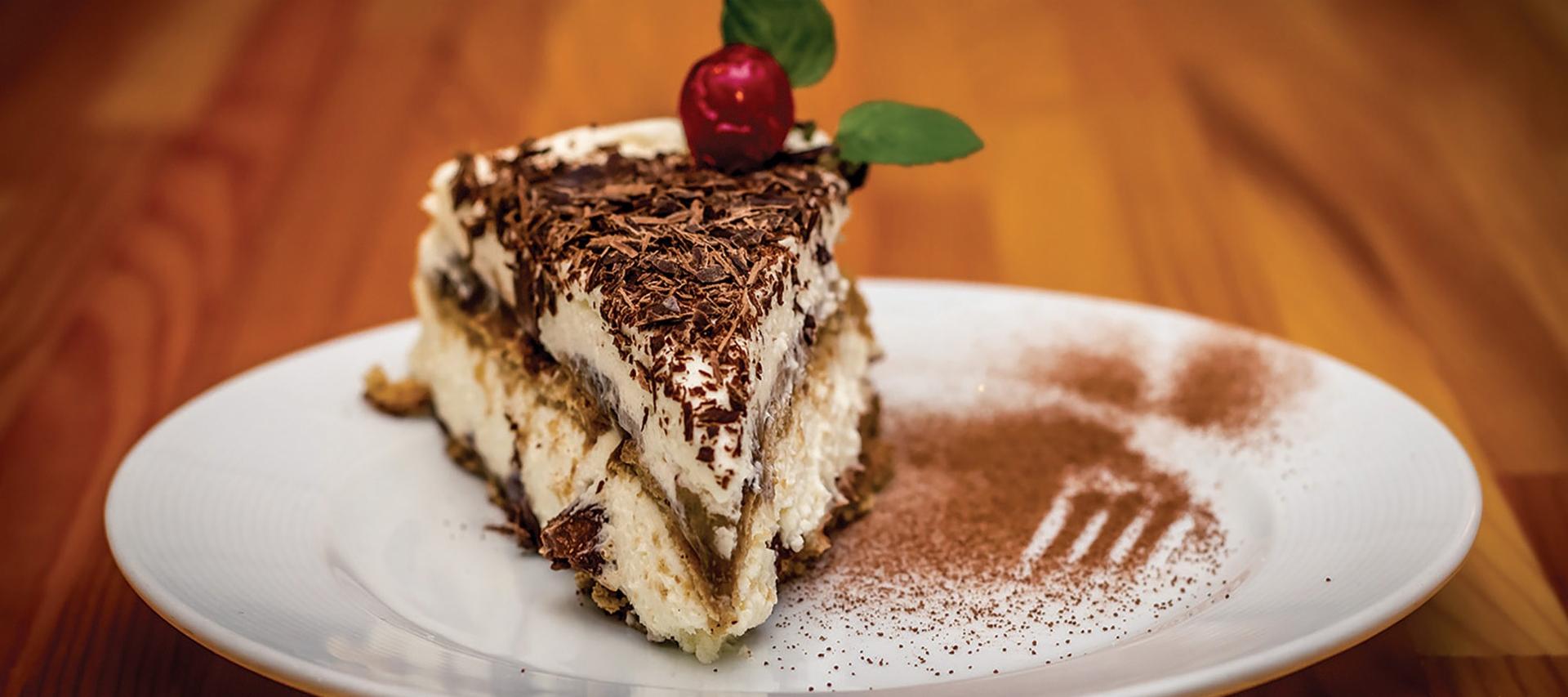 Slice of tiramisu