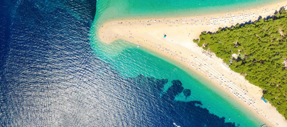 Zlatni Rat in Brac, Croatia