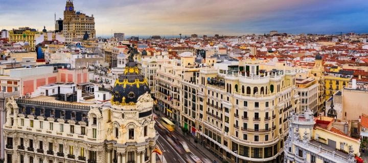 The Gran Via in Madrid