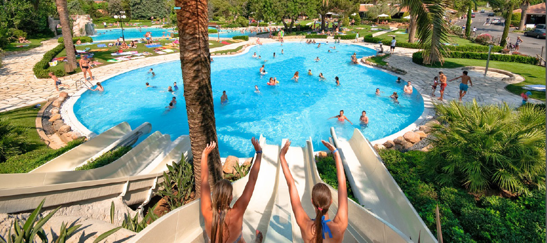 Waterslides at Playa Montroig Campsite