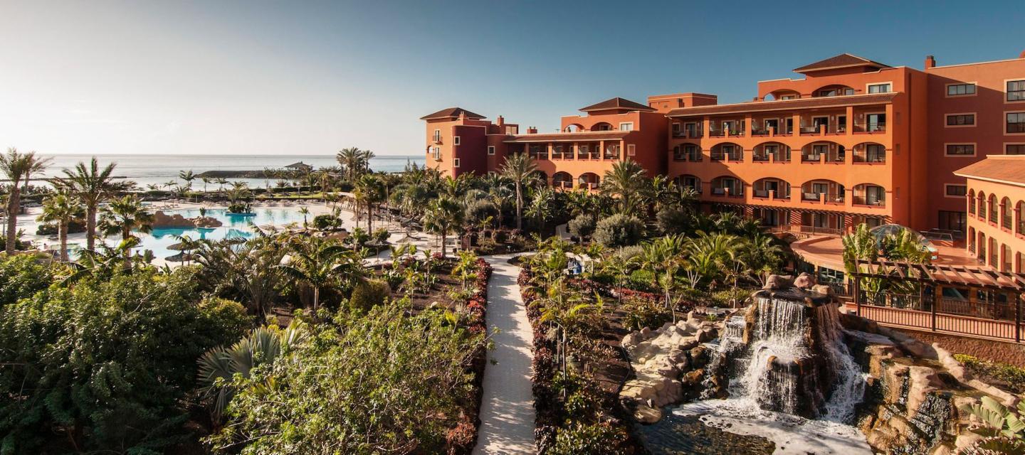 View of garden and pools at the Sheraton Fuerteventura Beach & Spa Resort