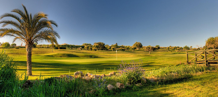 View of the Dom Pedro Golf Course in Vilamoura, Portugal