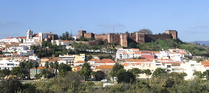 View of Silves town and castle