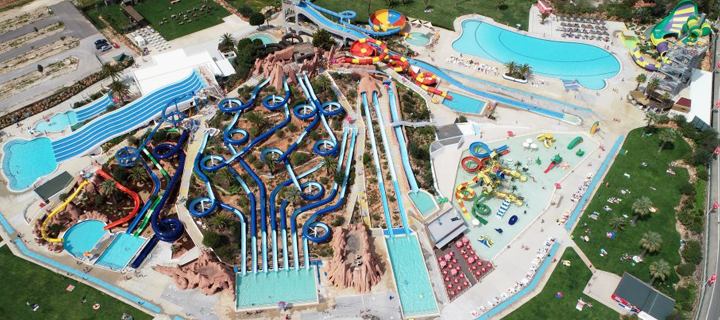 Aerial view of Slide & Splash Park