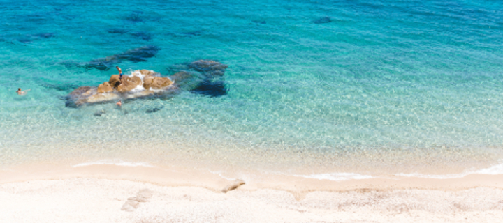 Karidi beach in Sithonia Peninsula, Halkidiki, Greece