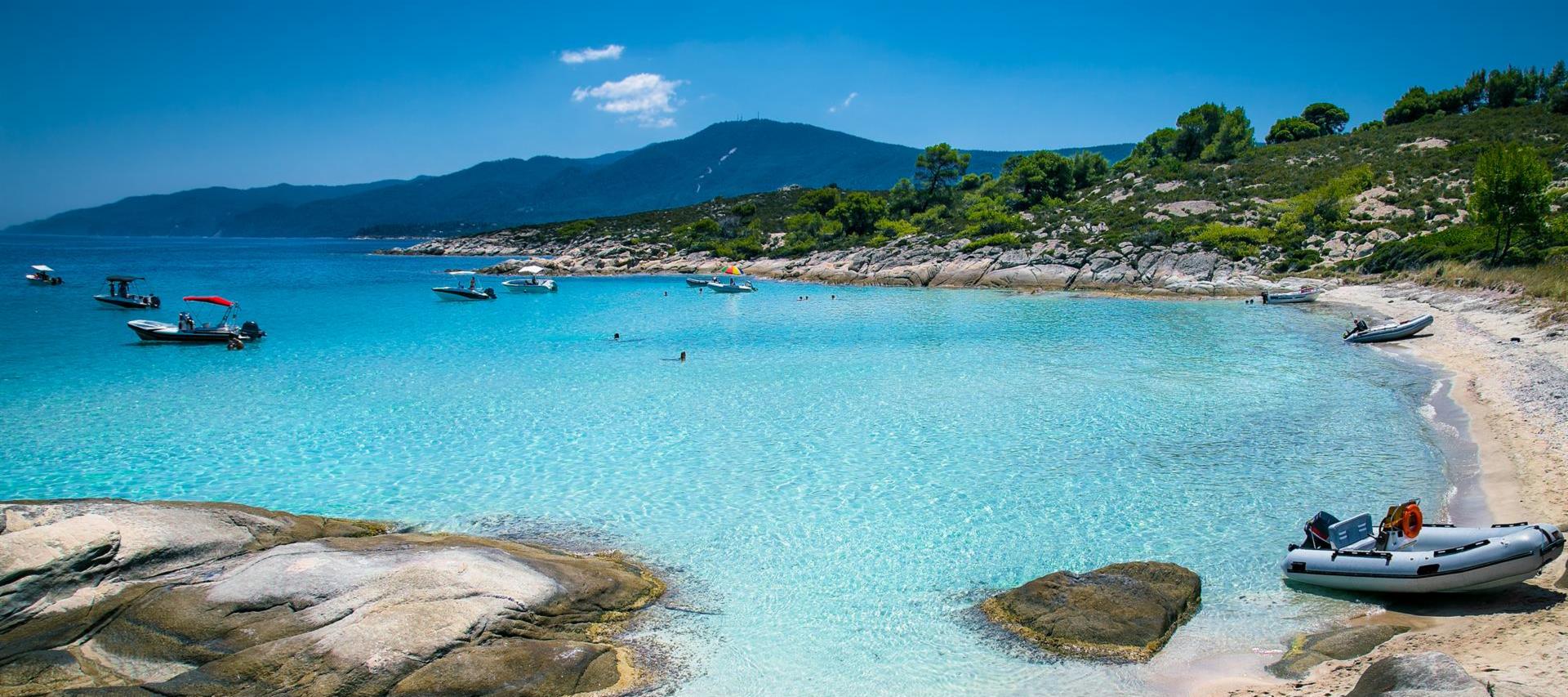 Beach in Halkidiki, Greece