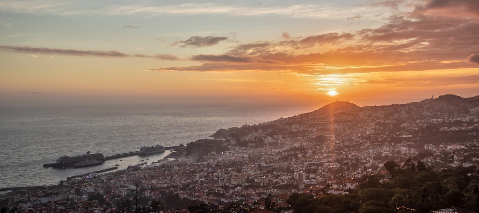 Sunset over Funchal, Madeira