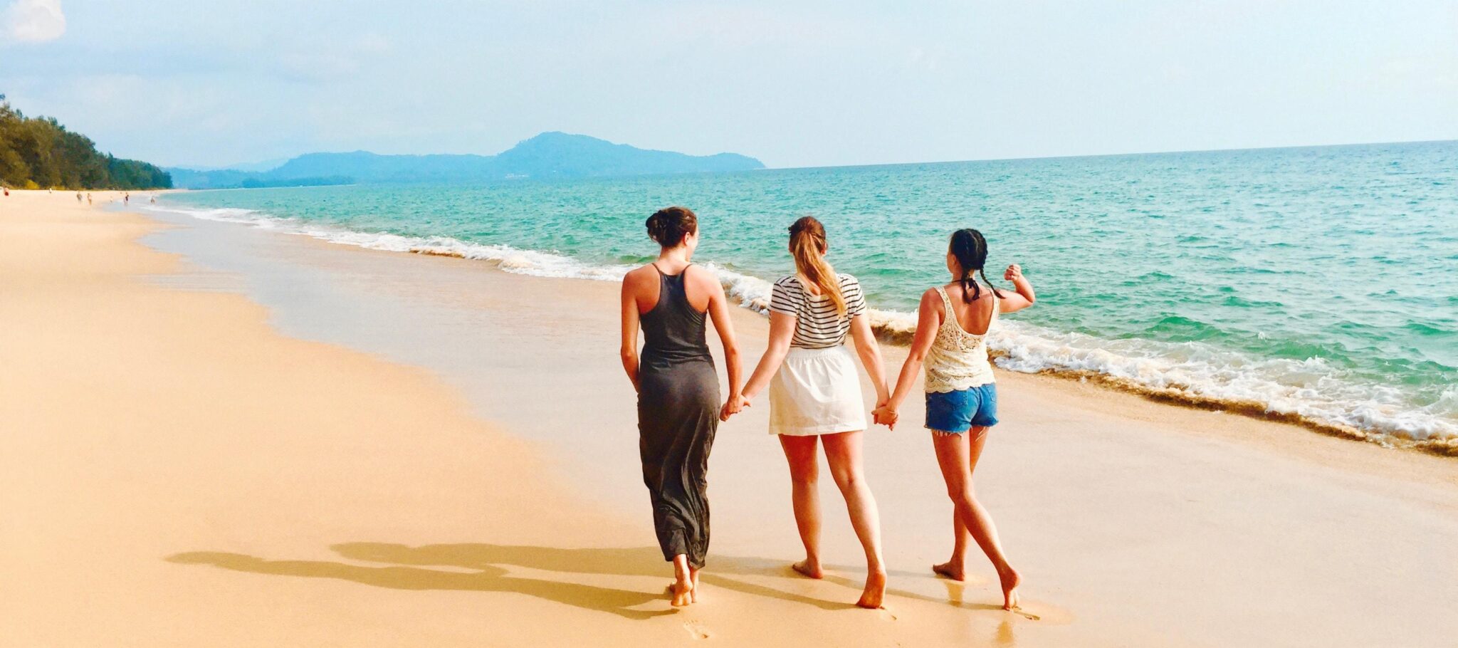 Group of friends on the beach