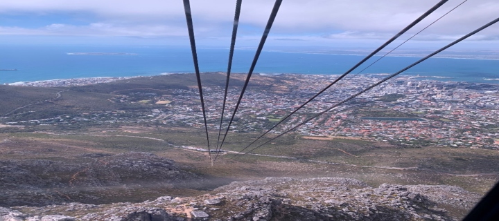 View from Table Mountain enroute down