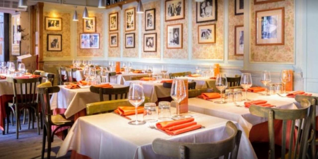 Inside of Thats Amore restaurant
