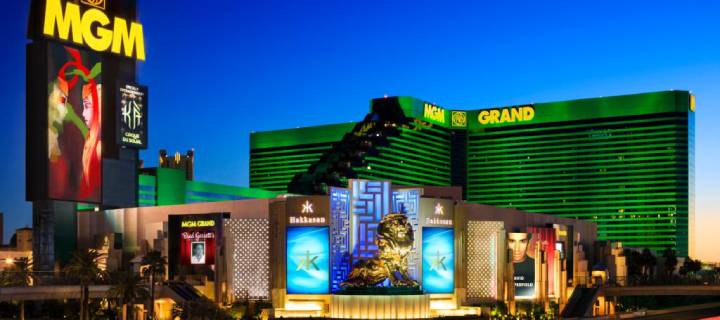 Exterior of MGM Grand Hotel in Las Vegas