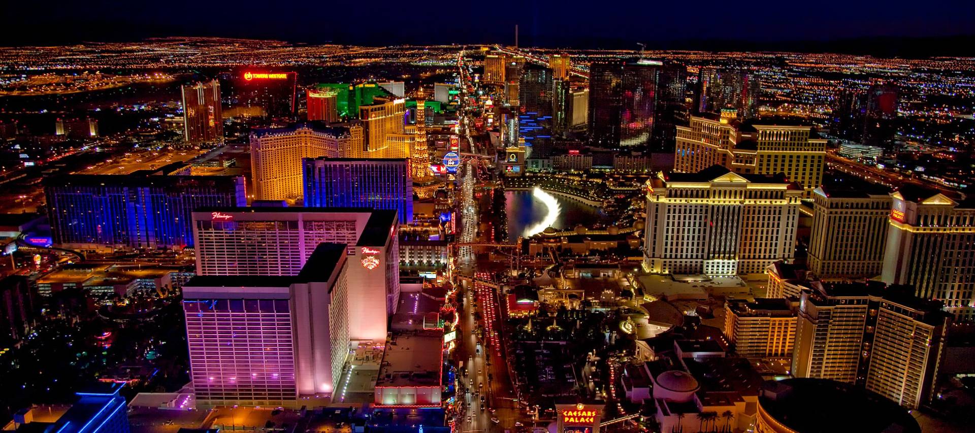 Aerial view of Las Vegas' Strip