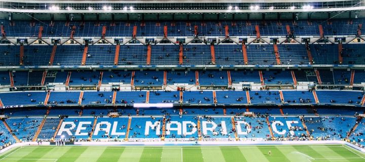 The Bernabeu Stadium in Madrid - Home of Real Madrid FC