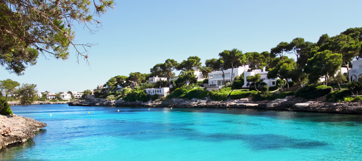 Beach in Cala d'Or in Majorca