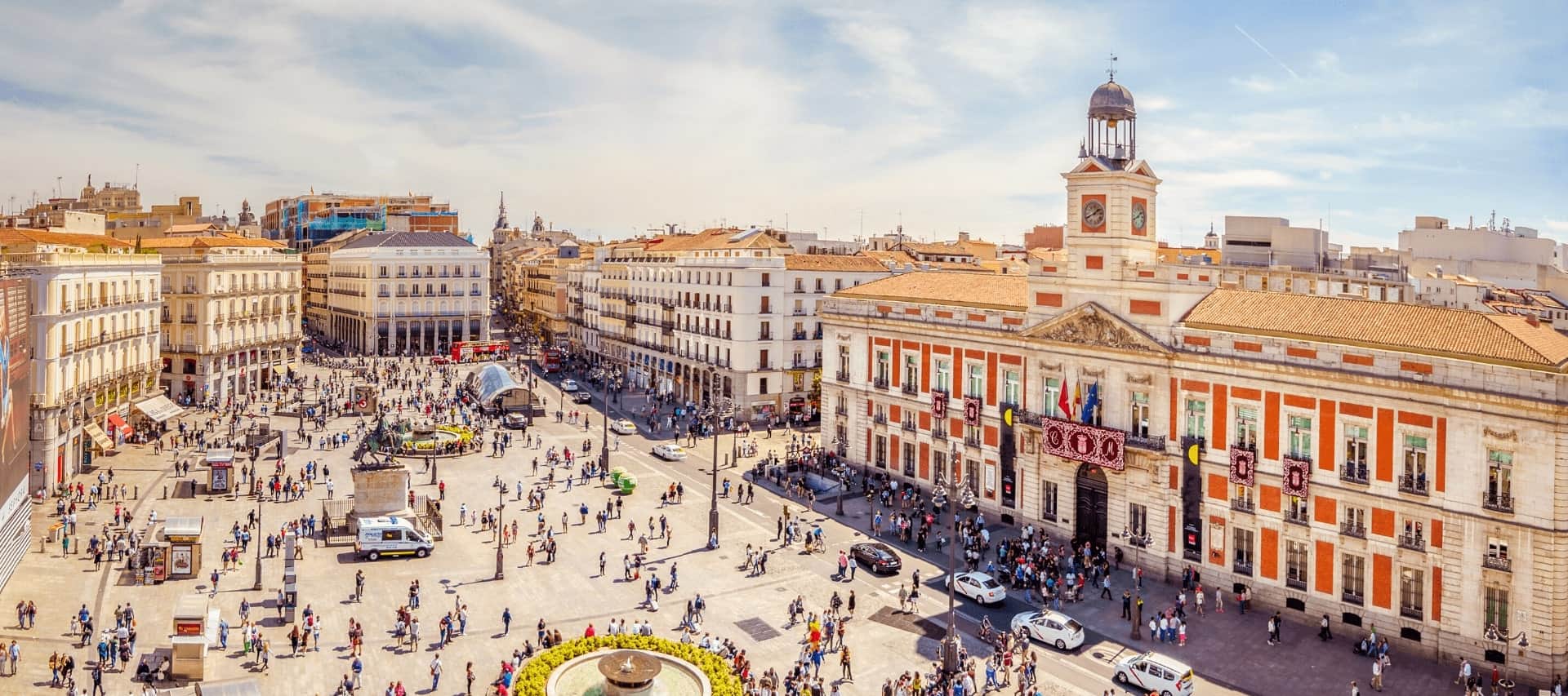 Aerial view of Madrid