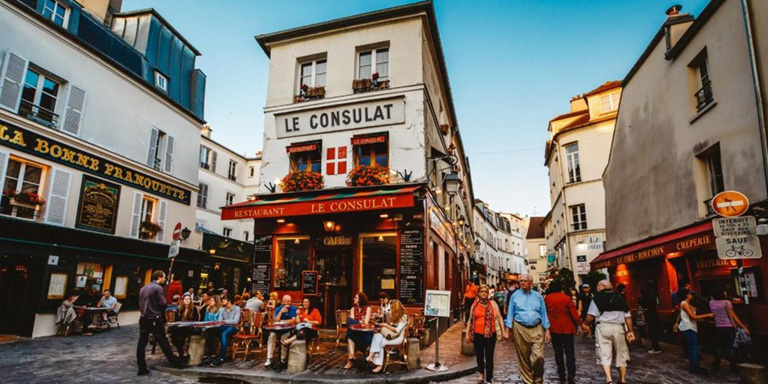 Streets of Montmartre in Paris