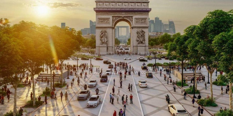 The Arc de Triomphe in Paris