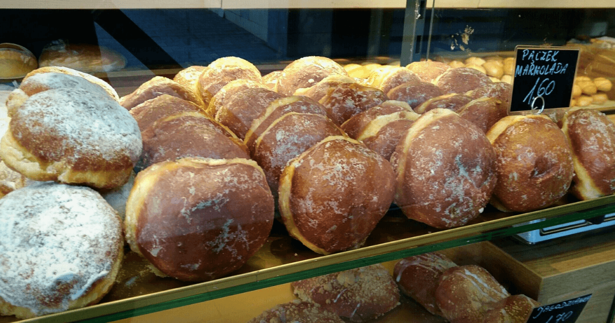 Paczki a polish doughnut