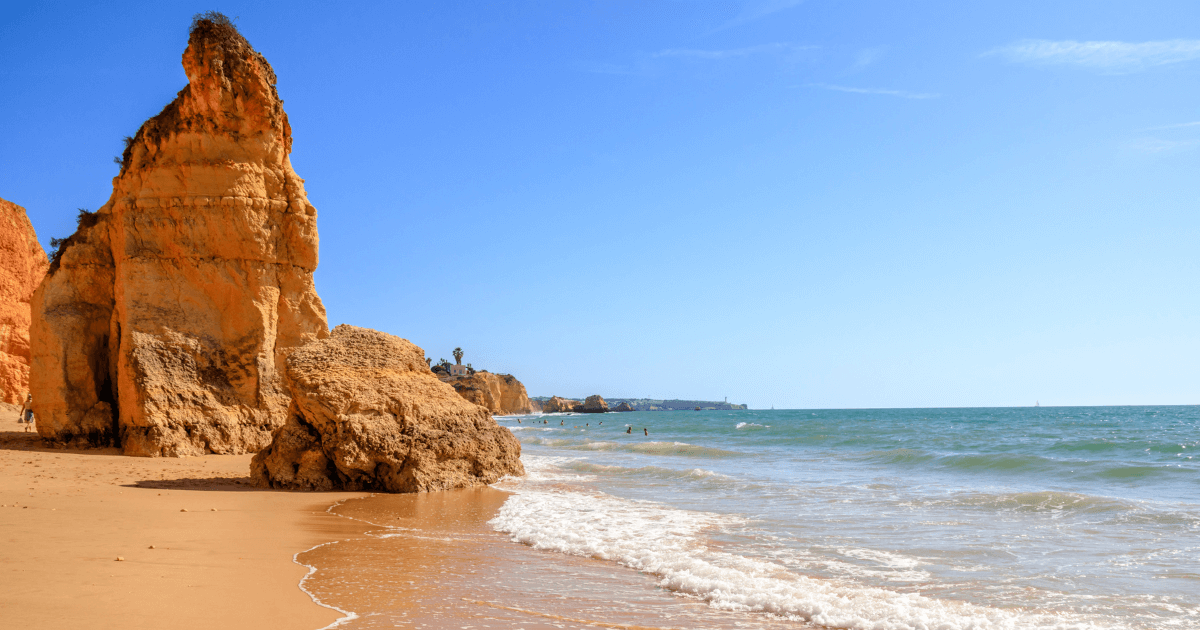 beach in the algarve