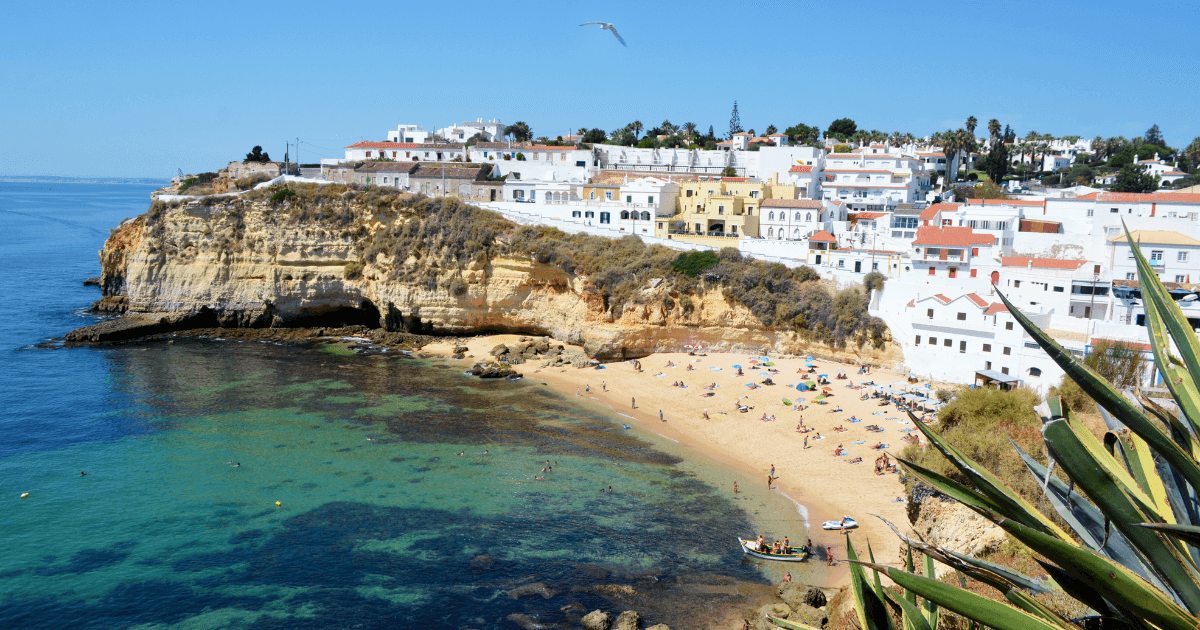  Carvoeiro town in the algarve