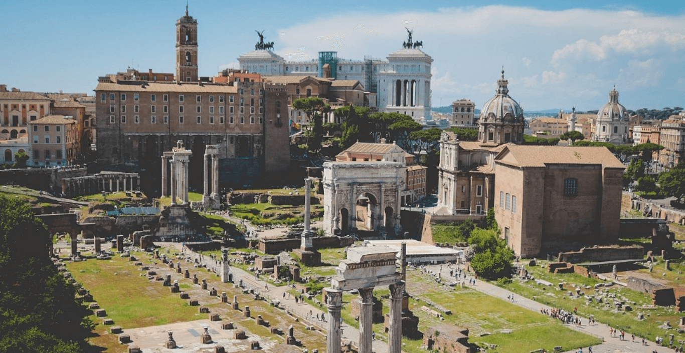 Roman forum in Rome