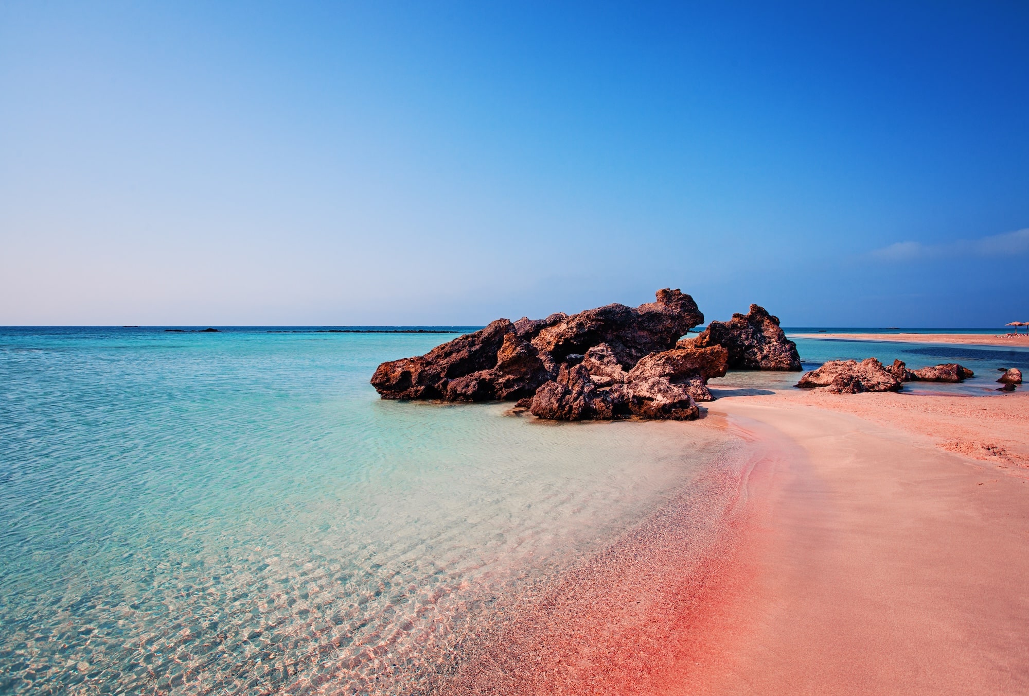 Elafonissi Beach in Crete - Pink sandy beach