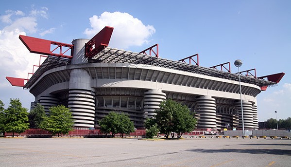 The San Siro Stadium, home of AC Milan and Inter Milan