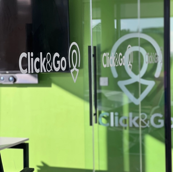 click&Go Office Door with Logo